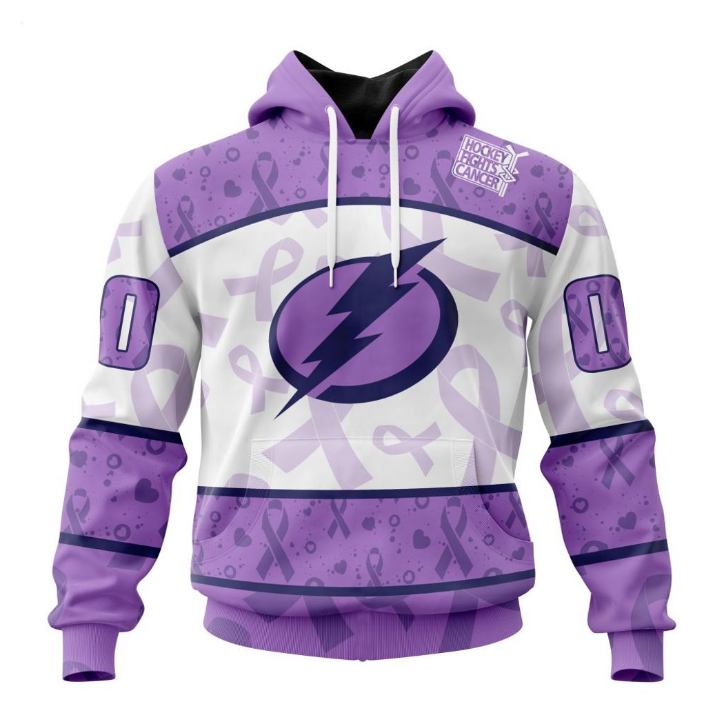 Personalized NHL Tampa Bay Lightning Special Lavender - Fight Cancer T-Shirt