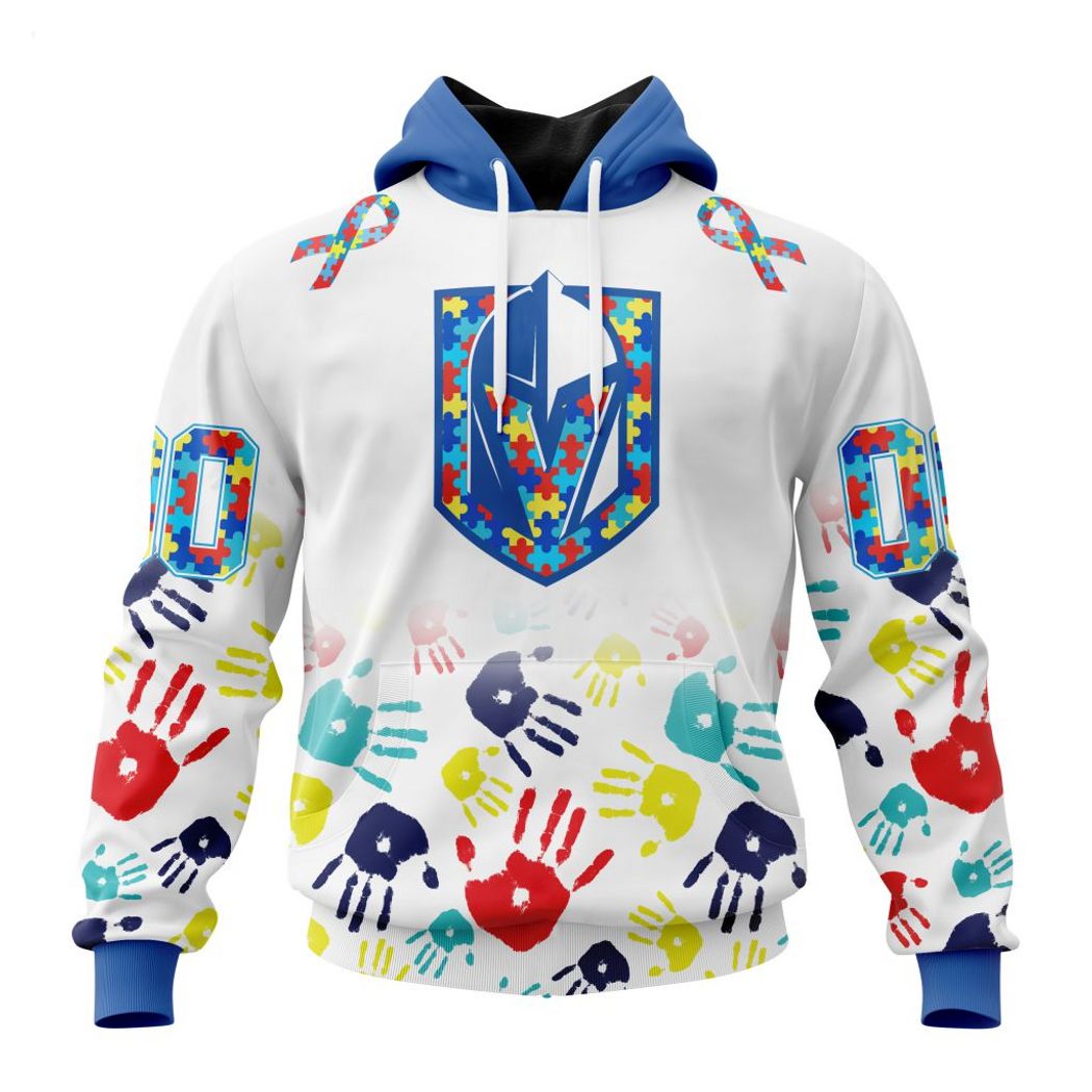 Personalized NHL Vegas Golden Knights Special Autism Awareness Design Hoodie