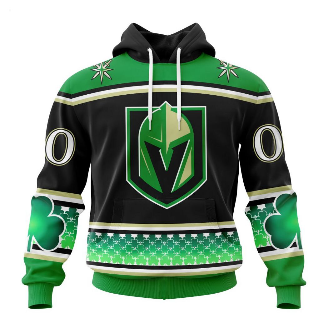 Personalized NHL Vegas Golden Knights Specialized Hockey Celebrate St Patrick's Day Hoodie