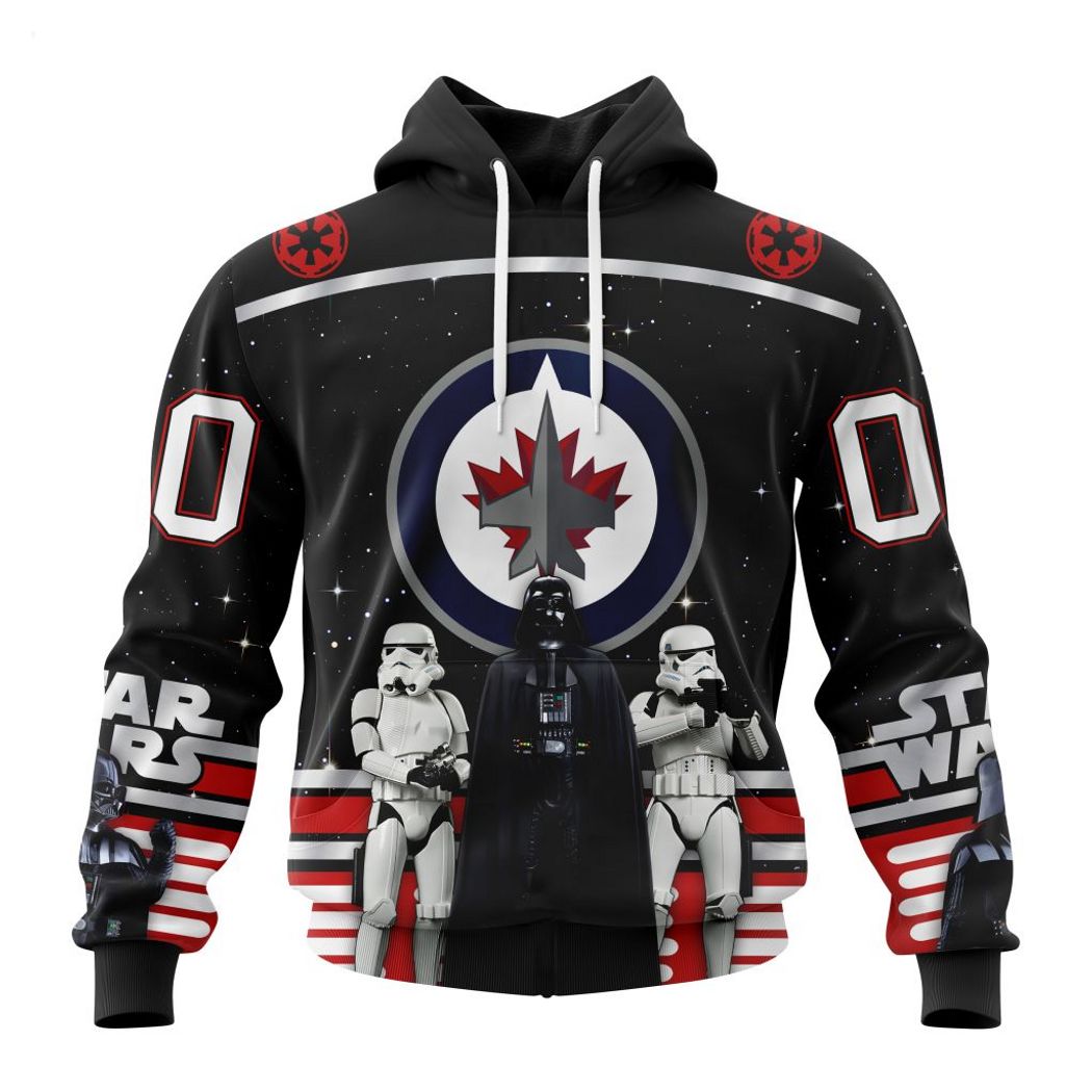 Personalized NHL Winnipeg Jets Special Star Wars Design May The 4th Be With You Hoodie