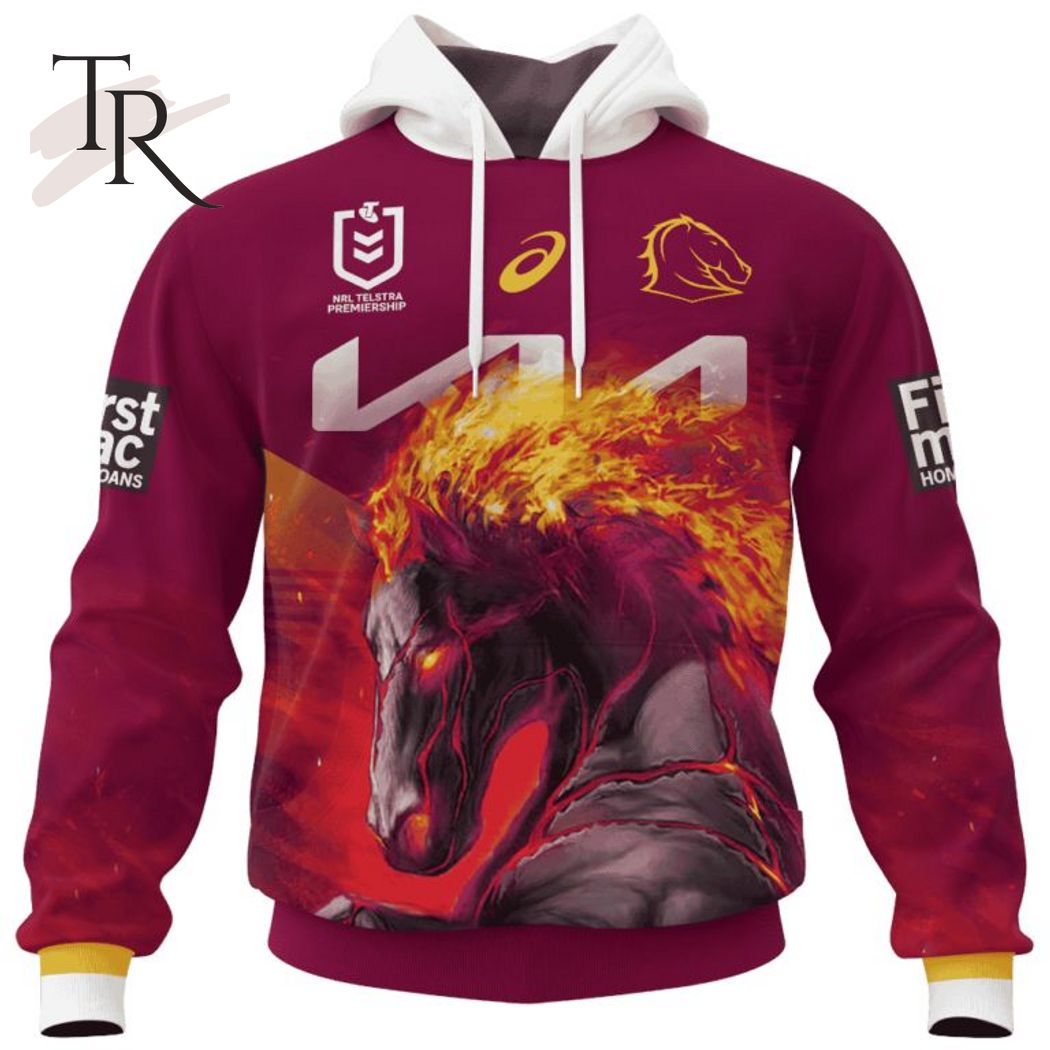 Personalized NRL Brisbane Broncos Special Design With Team's Signature Hoodie 3D