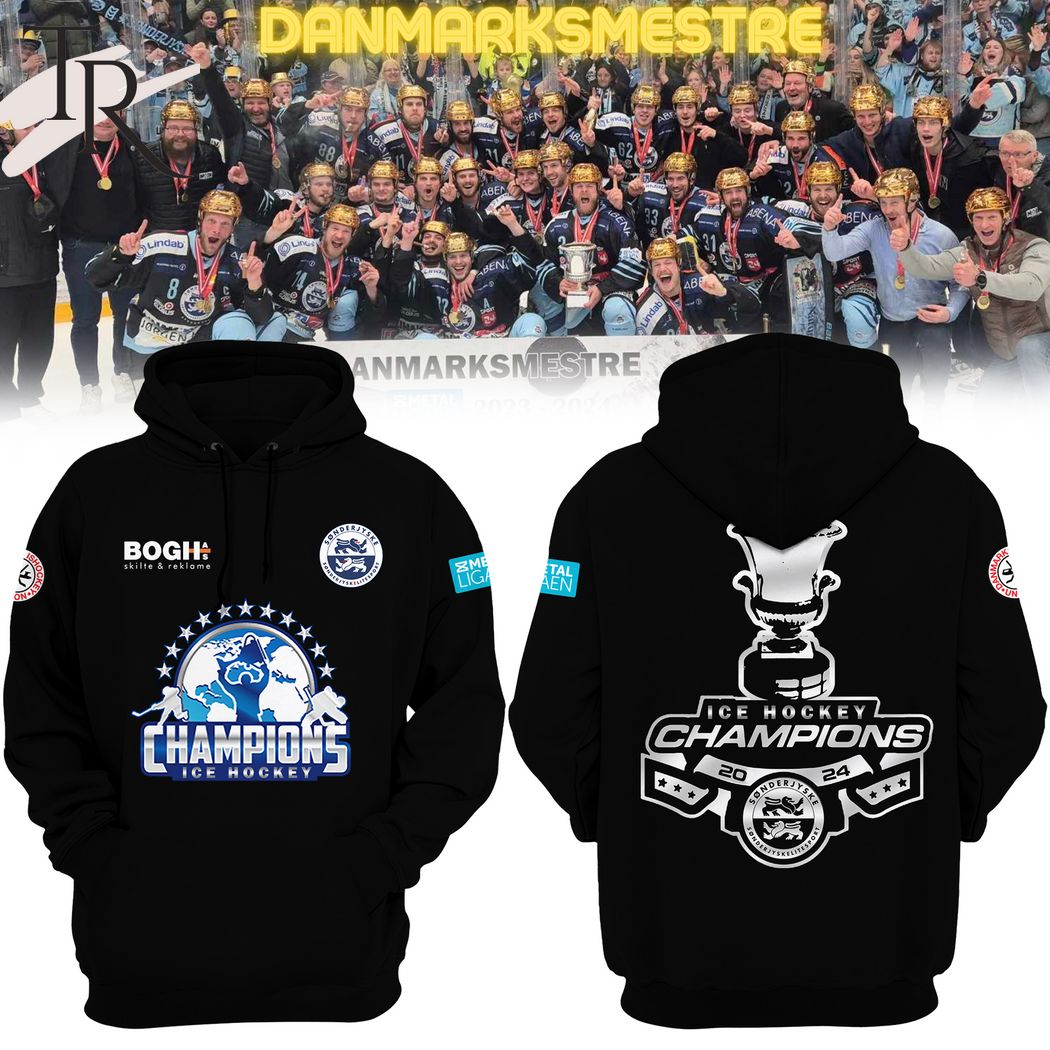 Sonderjyske Ishockey Champions 2024 Hoodie - Black