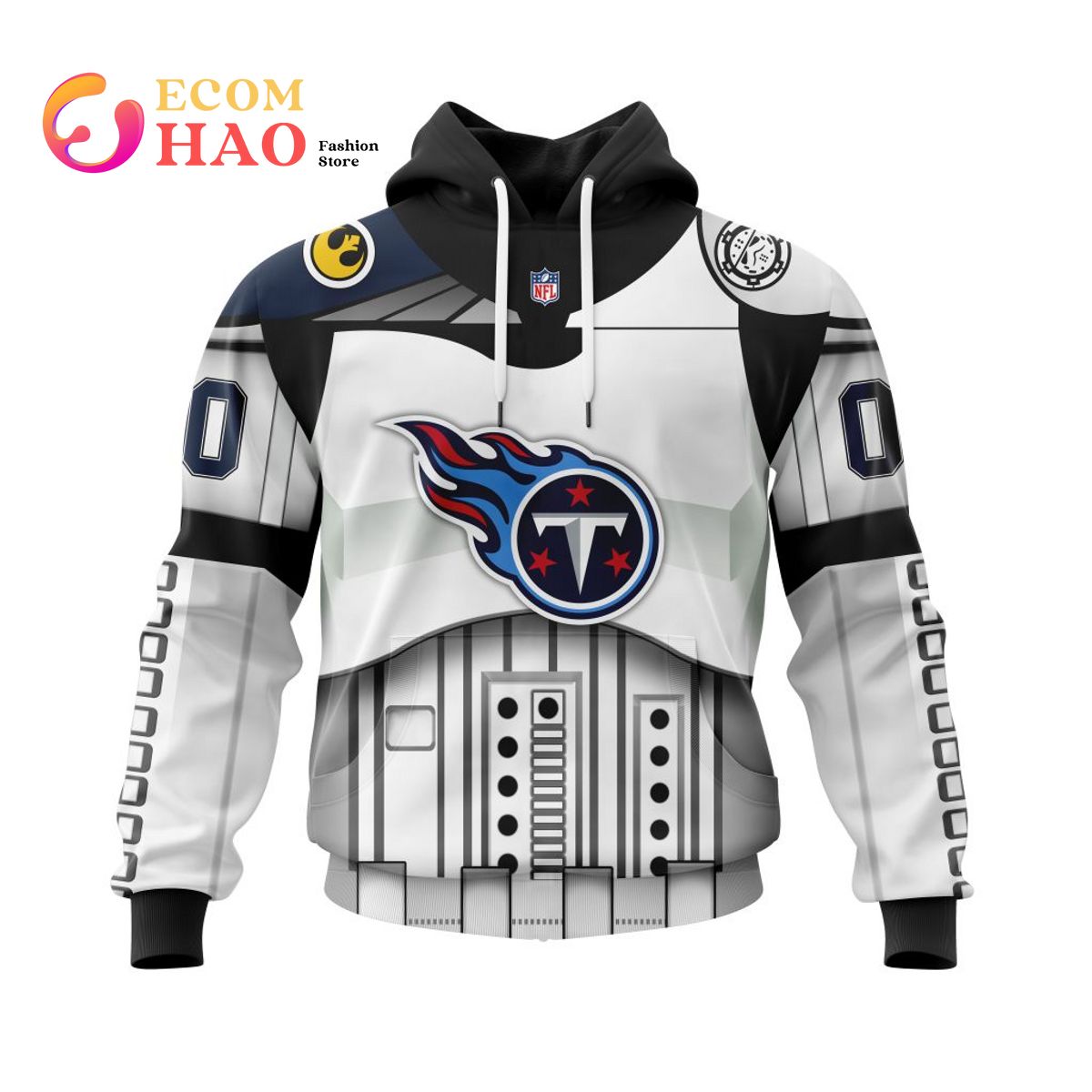 Tennessee Titans Specialized Star Wars May The 4th Be With You 3D Hoodie