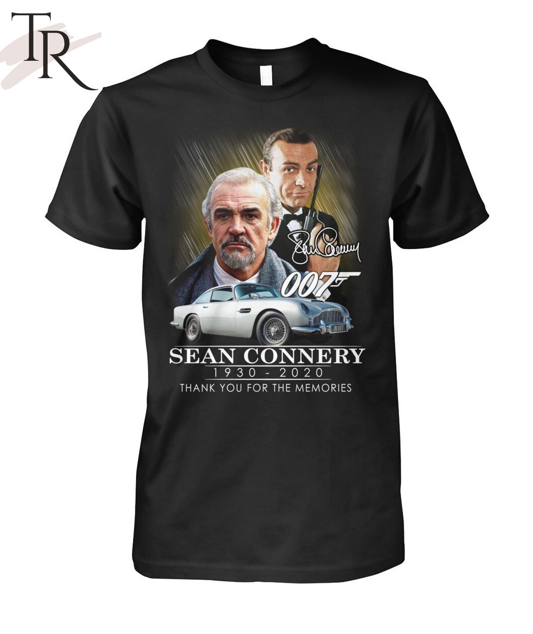 007 Sean Connery 1930 - 2020 Thank You For The Memories T-Shirt
