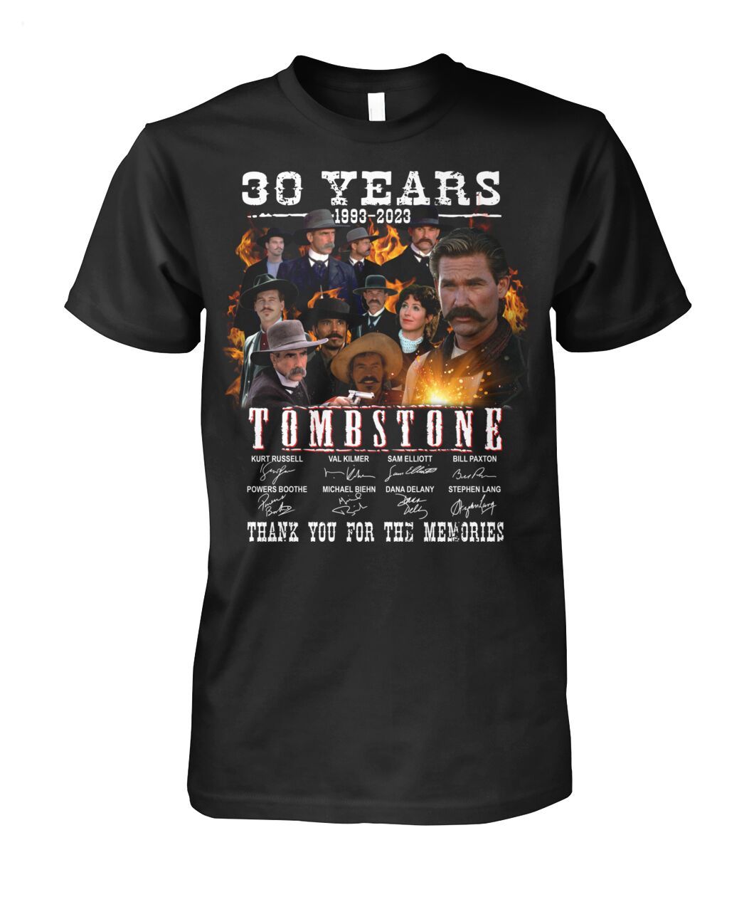 30 Years 1993 - 2023 Tombstone Thank You For The Memories T-Shirt