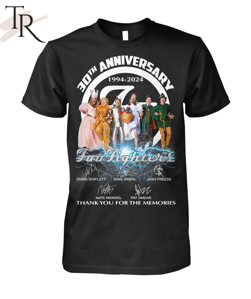 30th Anniversary 1994-2024 Foo Fighters Thank You For The Memories T-Shirt