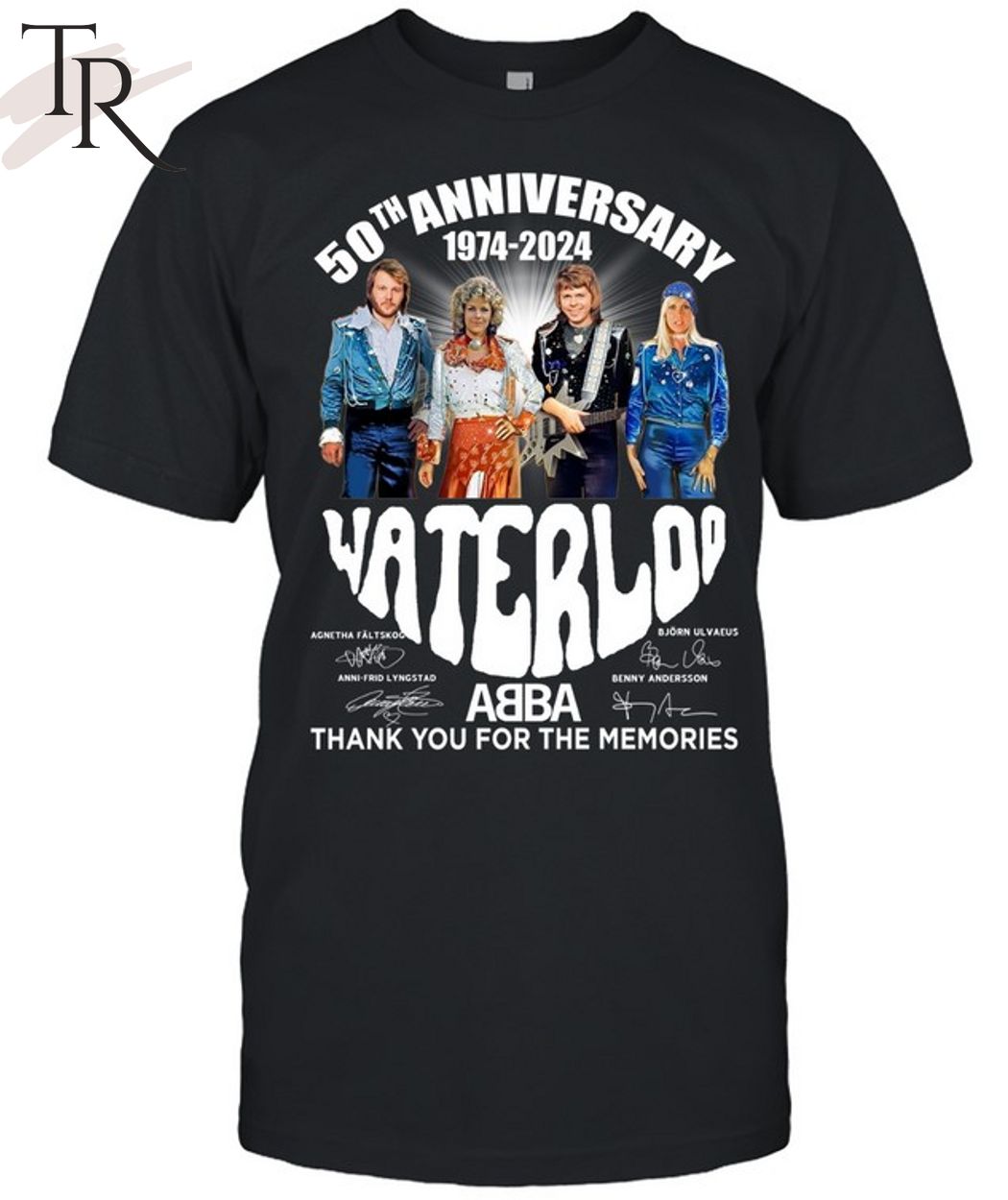 50th Anniversary 1974-2024 Waterloo ABBA Thank You For The Memories T-Shirt