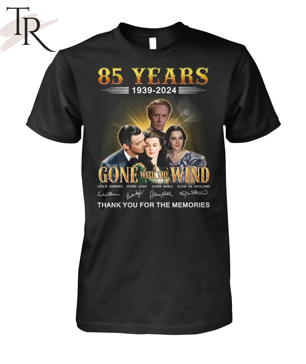 85 Years 1939 - 2024 Gone With The Wind Thank You For The Memories T-Shirt