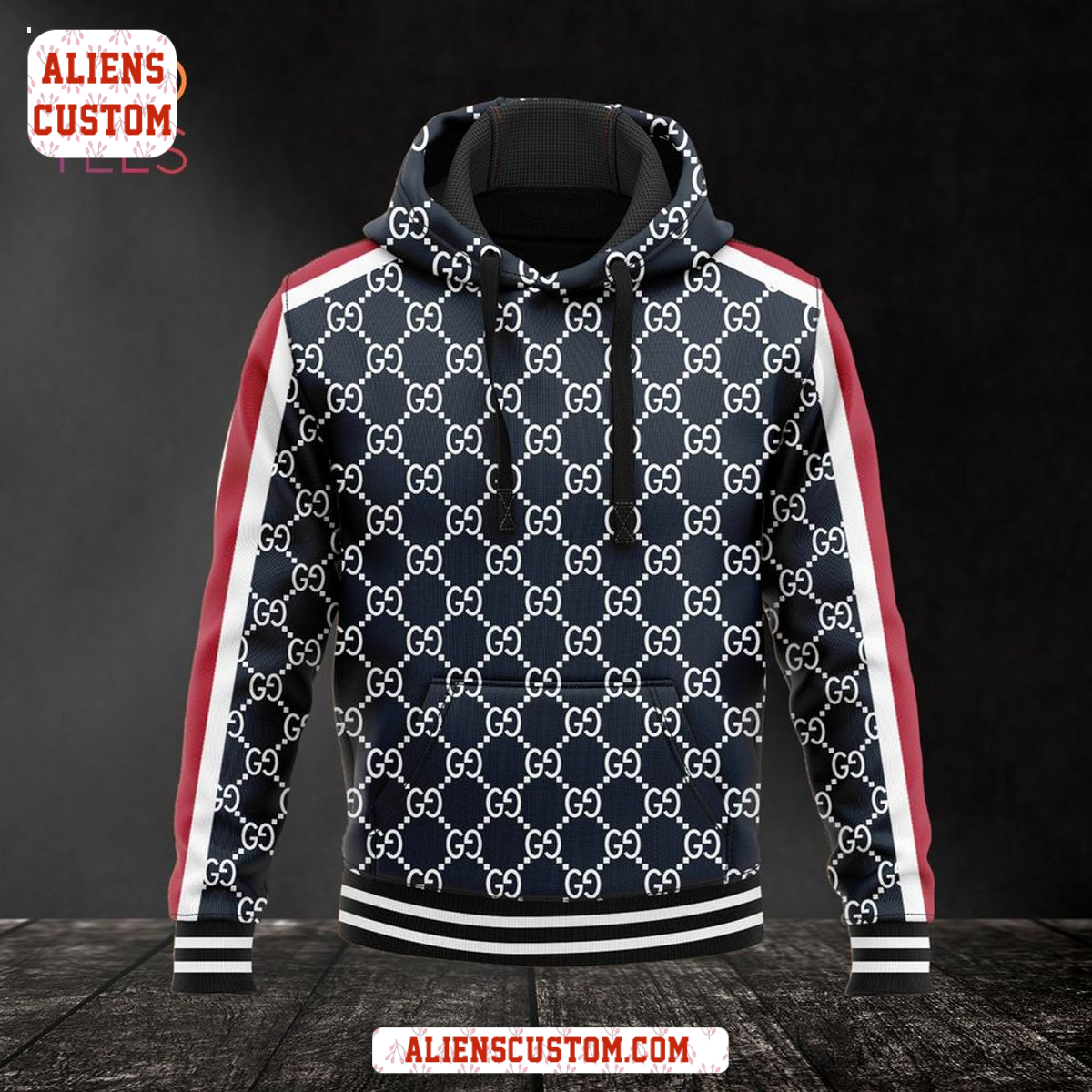 Alienscustom -Gucci Luxury Brand Hoodie And Pants Pod Design