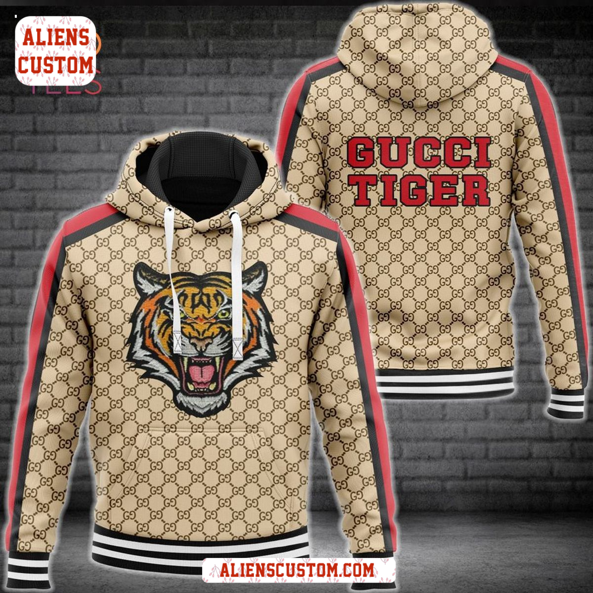 Alienscustom - HOT Gucci Tiger Hoodie Pants