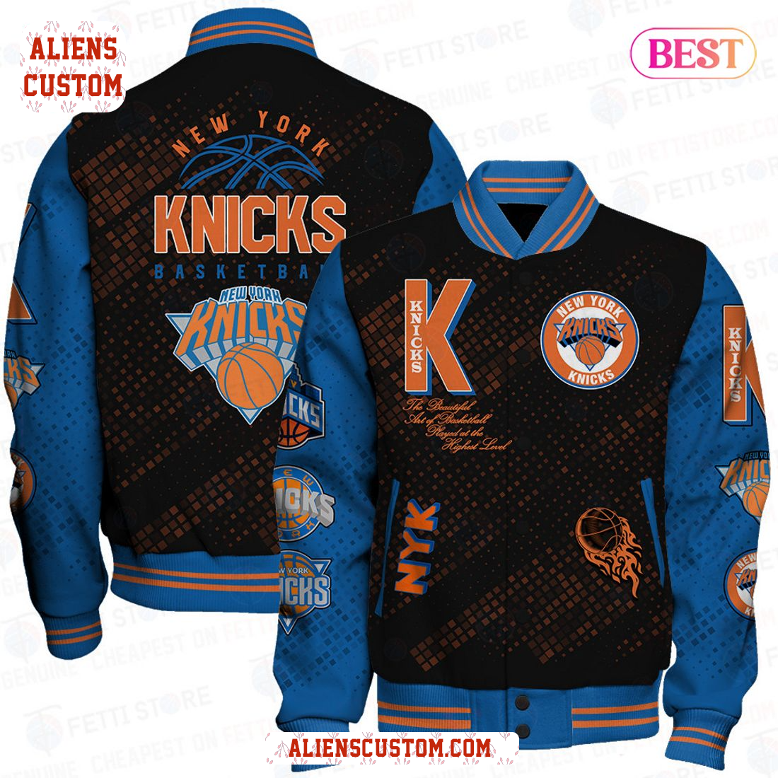 Alienscustom - HOT New York Knicks National Basketball Association Varsity Jacket