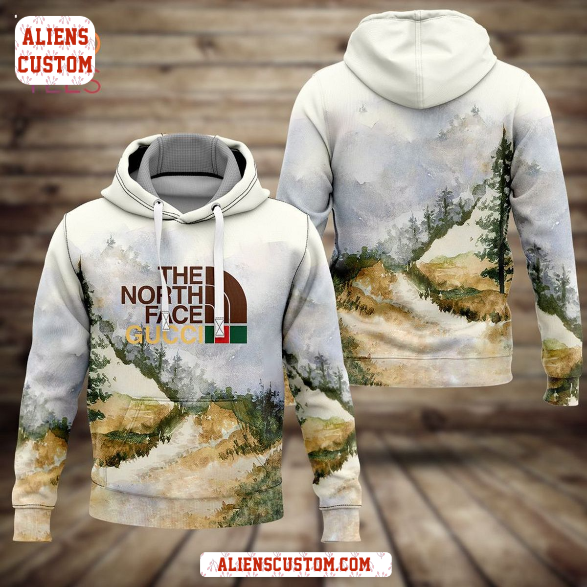 Alienscustom - HOT The Noath Face Gucci Luxury Brand Hoodie And Pants
