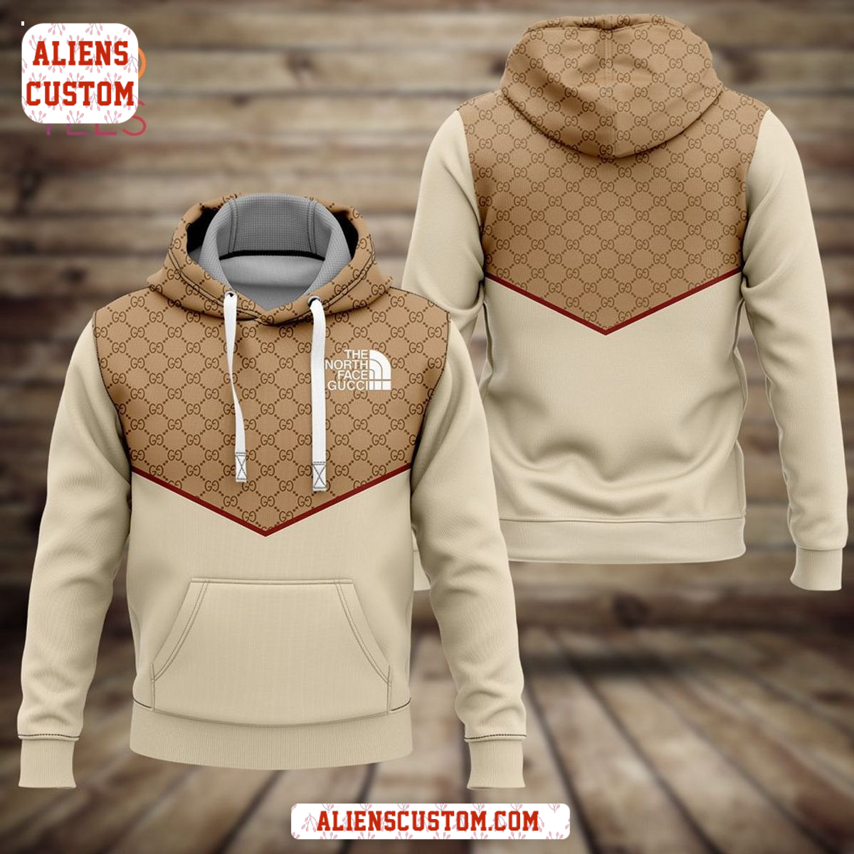 Alienscustom - HOT The Noath Face Gucci Luxury Brand Hoodie Pants Pod Design