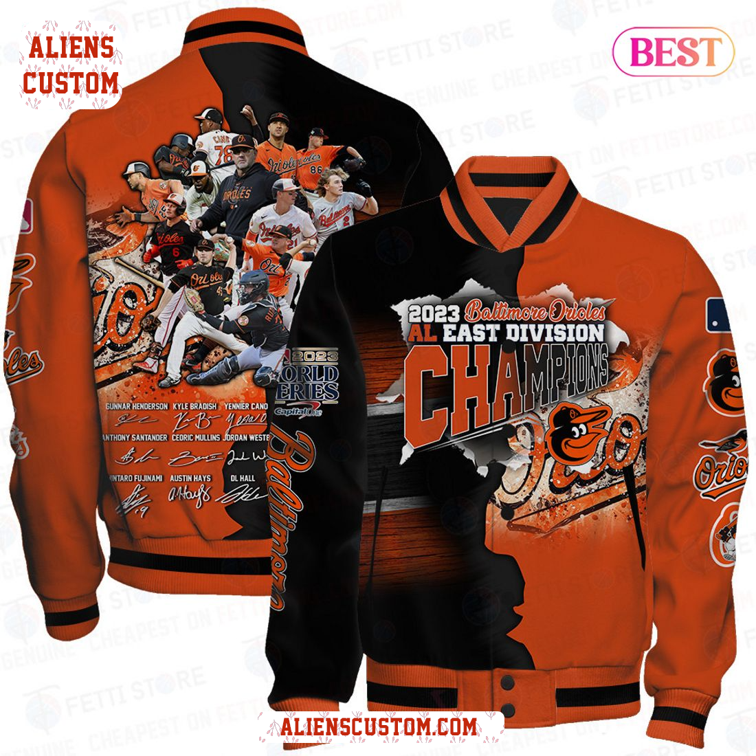 Alienscustom - HOT TREND Baltimore Oriole Major League Baseball AOP Varsity Jacket