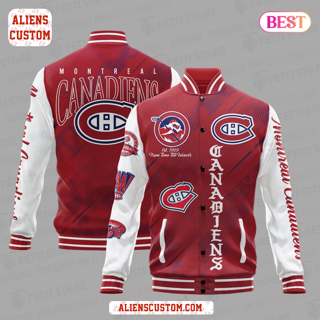 Alienscustom - HOT TREND Montreal Canadiens National Hockey League Varsity Jacket