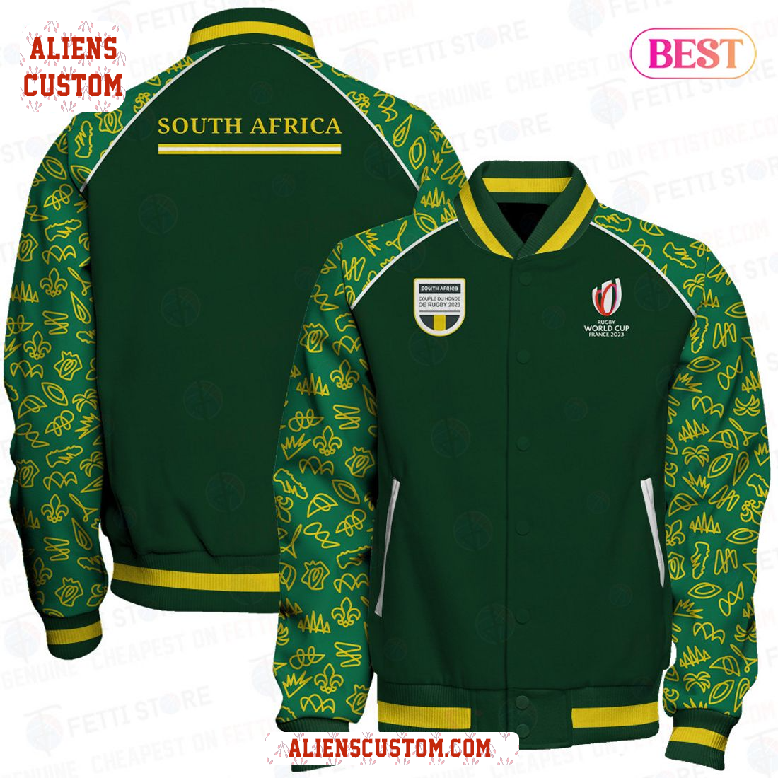 Alienscustom - LIMITED South Africa New Design World Cup 2023 Varsity Jacket