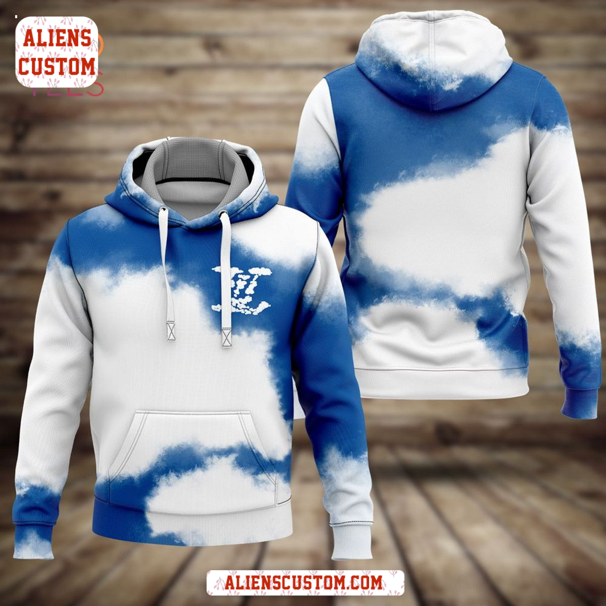 Alienscustom - Louis Vuitton Blue Sky White Clouds Hoodie Pants