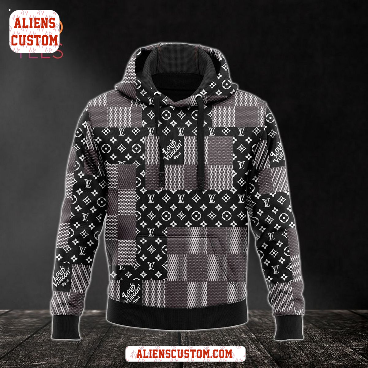 Alienscustom - Louis Vuitton Luxury Brand Hoodie Pants All Over Printed