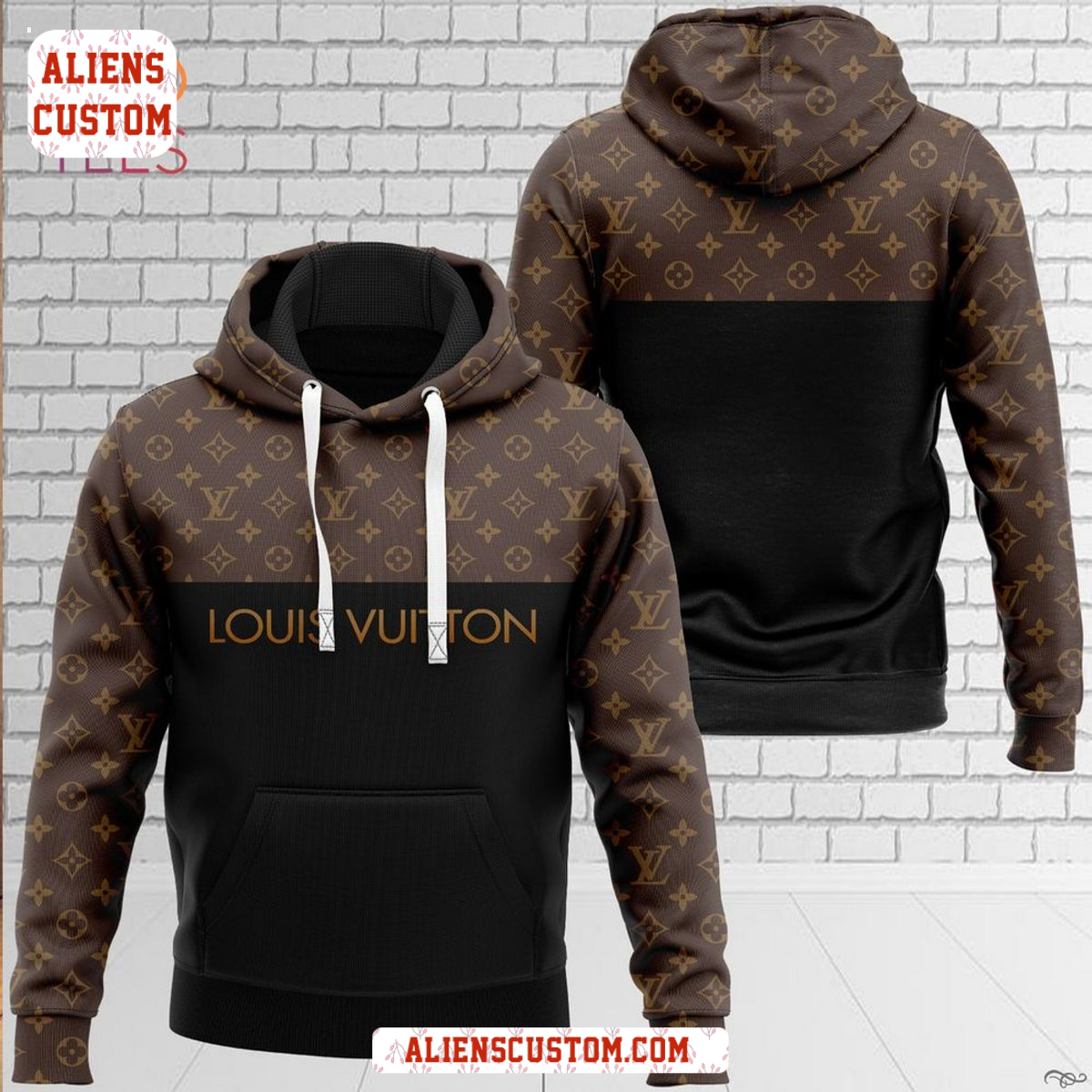 Alienscustom -Louis Vuitton Luxury Brand Hoodie Pants Pod Design