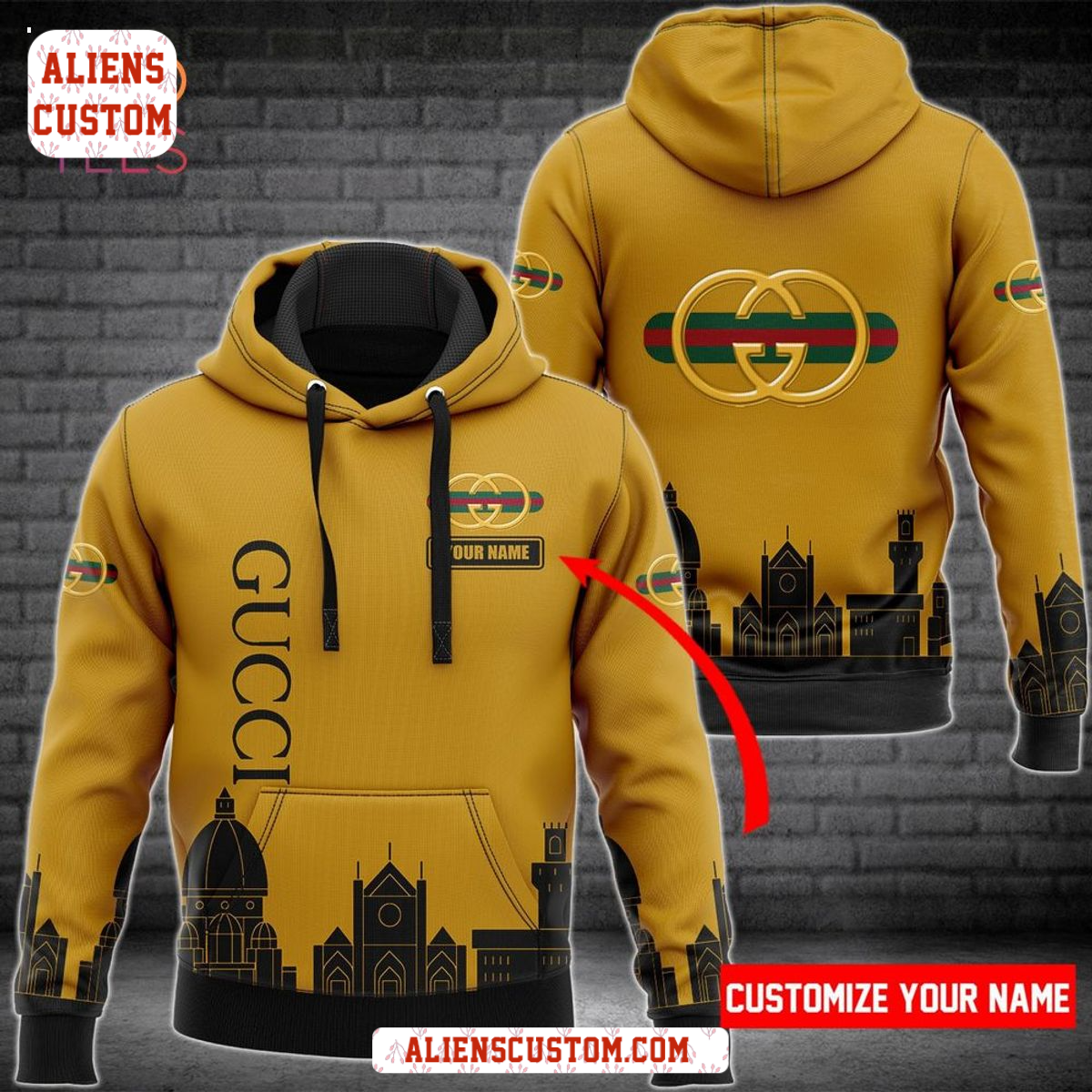 Alienscustom - NEW Gucci Customize Name Hoodie Pants