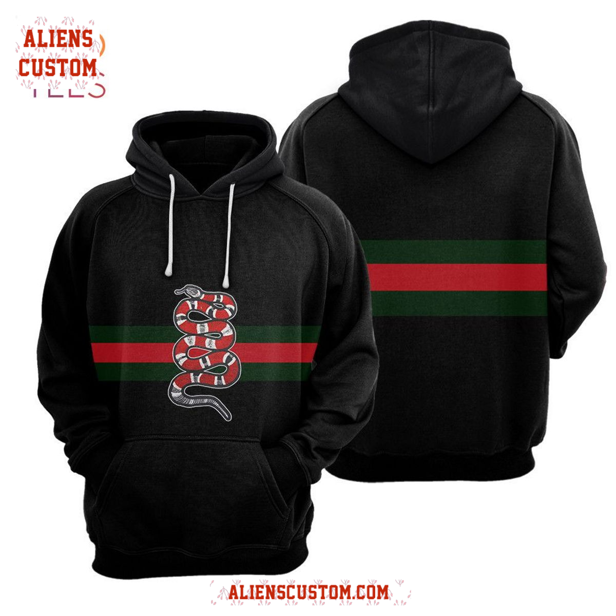 Alienscustom - NEW Gucci Red Green Black Luxury Brand Hoodie And Pants