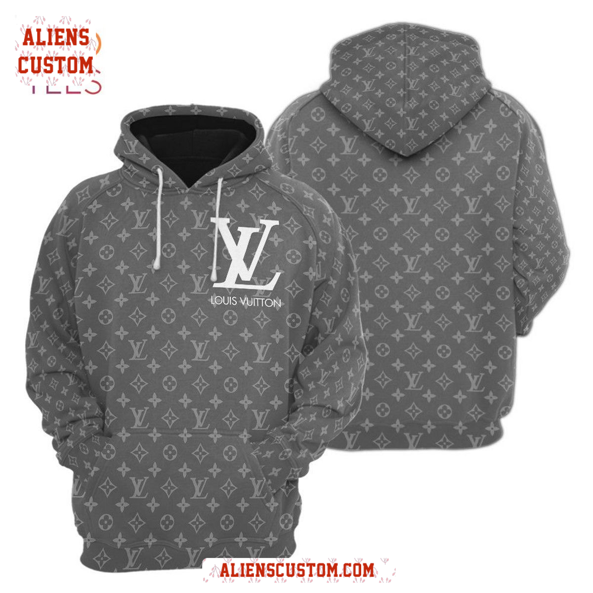 Alienscustom - NEW Louis Vuitton Luxury French Fashion Hoodie Pants All Over Printed