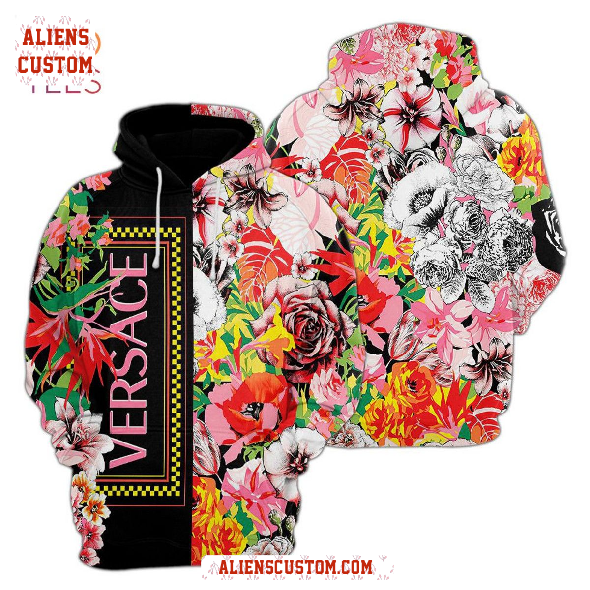 Alienscustom - NEW Versace Luxury Brand Hoodie And Pants All Over printed