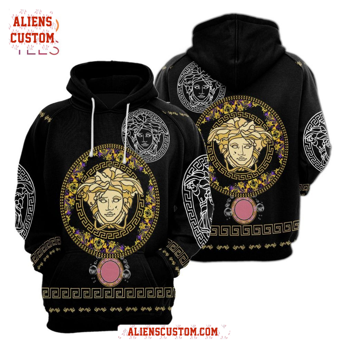 Alienscustom - NEW Versace Luxury French Fashion Hoodie Pants Pod Design