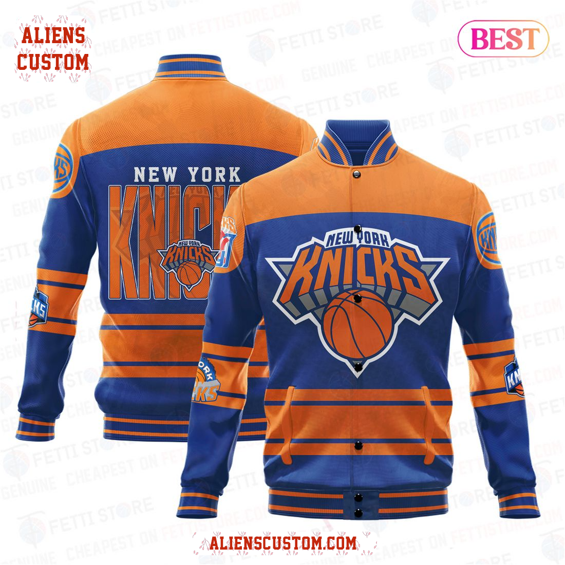 Alienscustom - New York Knicks National Basketball Association Varsity Jacket