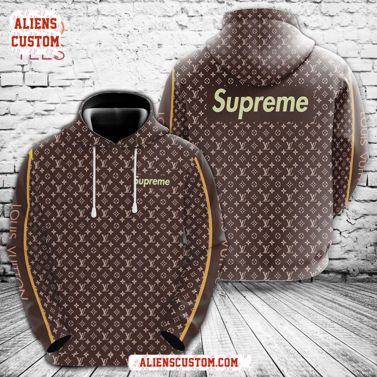 Alienscustom -Supreme Luxury Brand Hoodie Pants All Over Printed