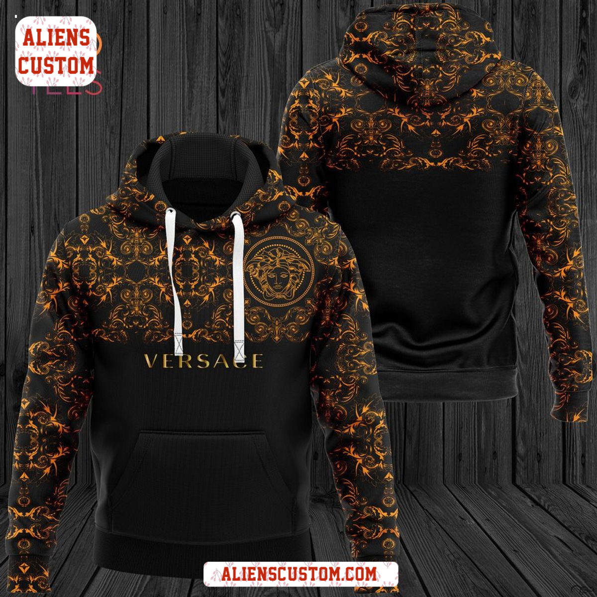 Alienscustom -Versace Luxury Brand Hoodie Pants Pod Design