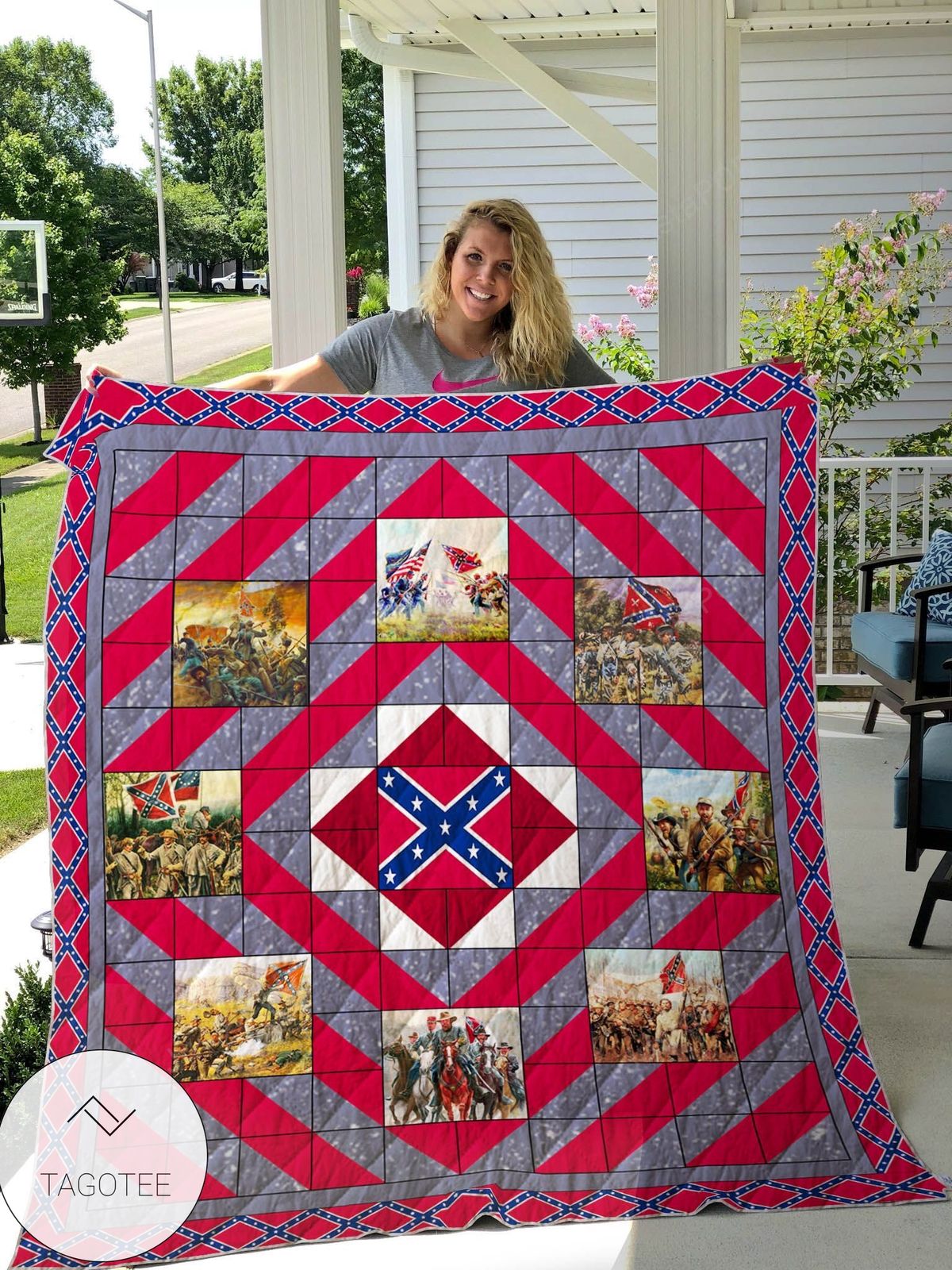 American Civil War Quilt Blanket Alienscustom