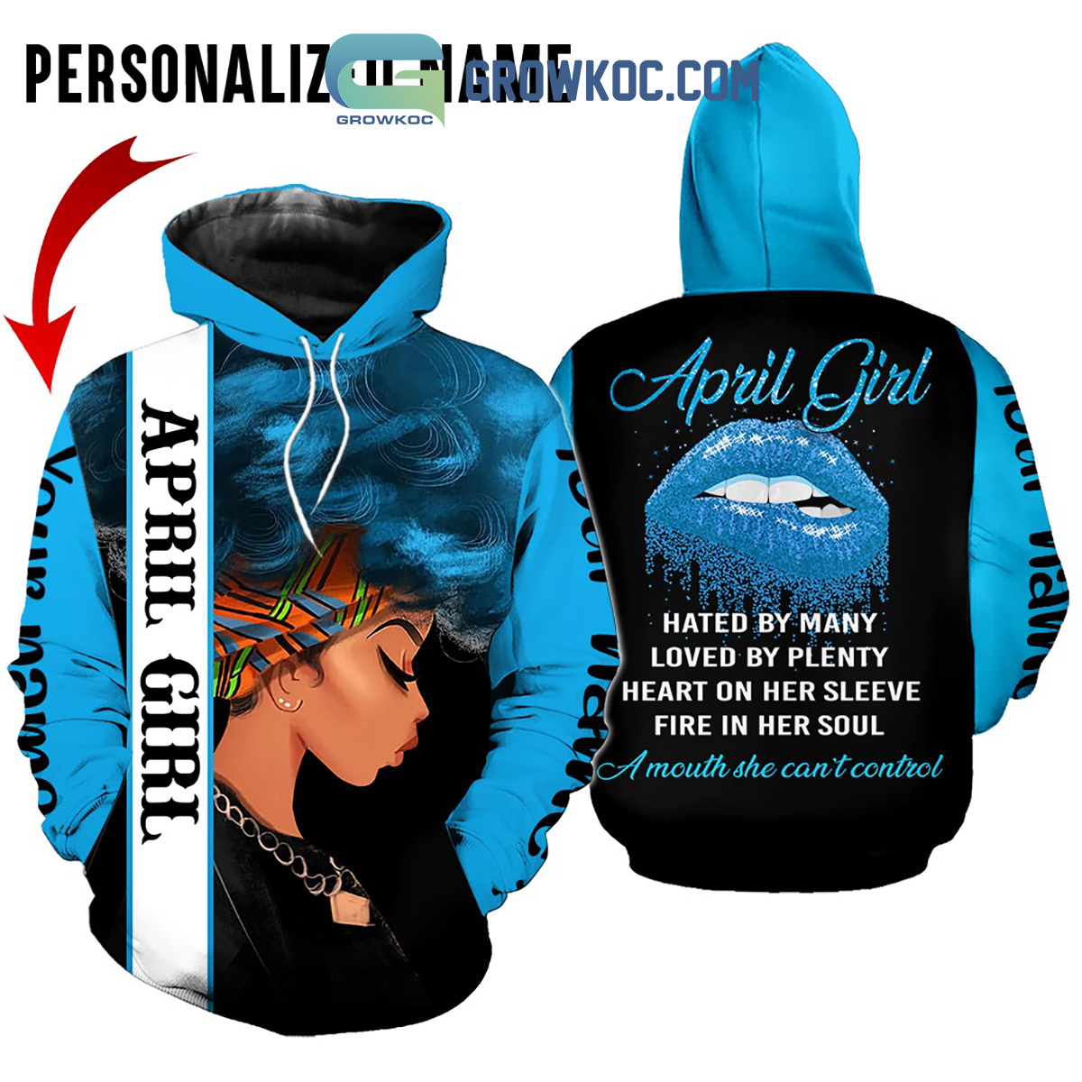 April Girl Hated By Many Loved By Plenty Personalized Hoodie Shirts