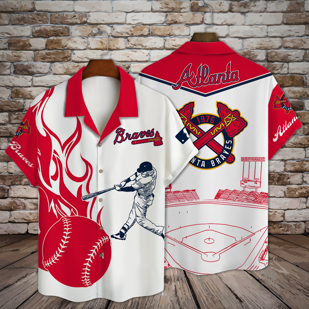 Atlanta Braves Major League Baseball 3D Print Hawaiian Shirt SH1ML V3