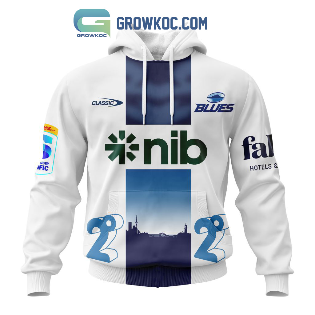Auckland Blues Personalized 2024 Away Super Rugby Fan Hoodie Shirts