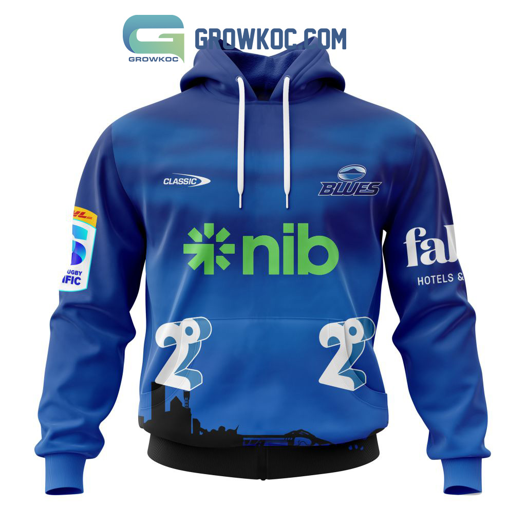 Auckland Blues Personalized 2024 Home Super Rugby Fan Hoodie Shirts