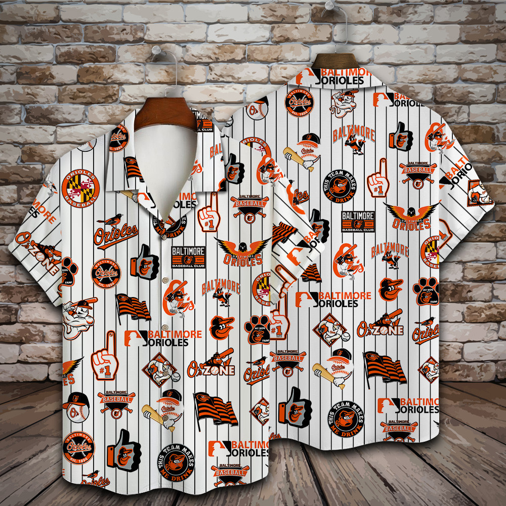 Baltimore Orioles Major League Baseball 3D Print Hawaiian Shirt SH1ML V2