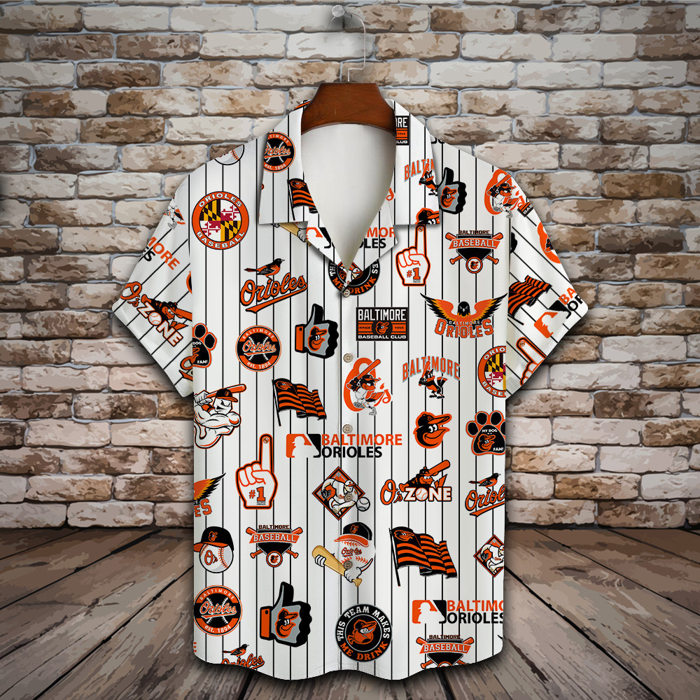 Baltimore Orioles Major League Baseball 3D Print Hawaiian Shirt SH1ML V2