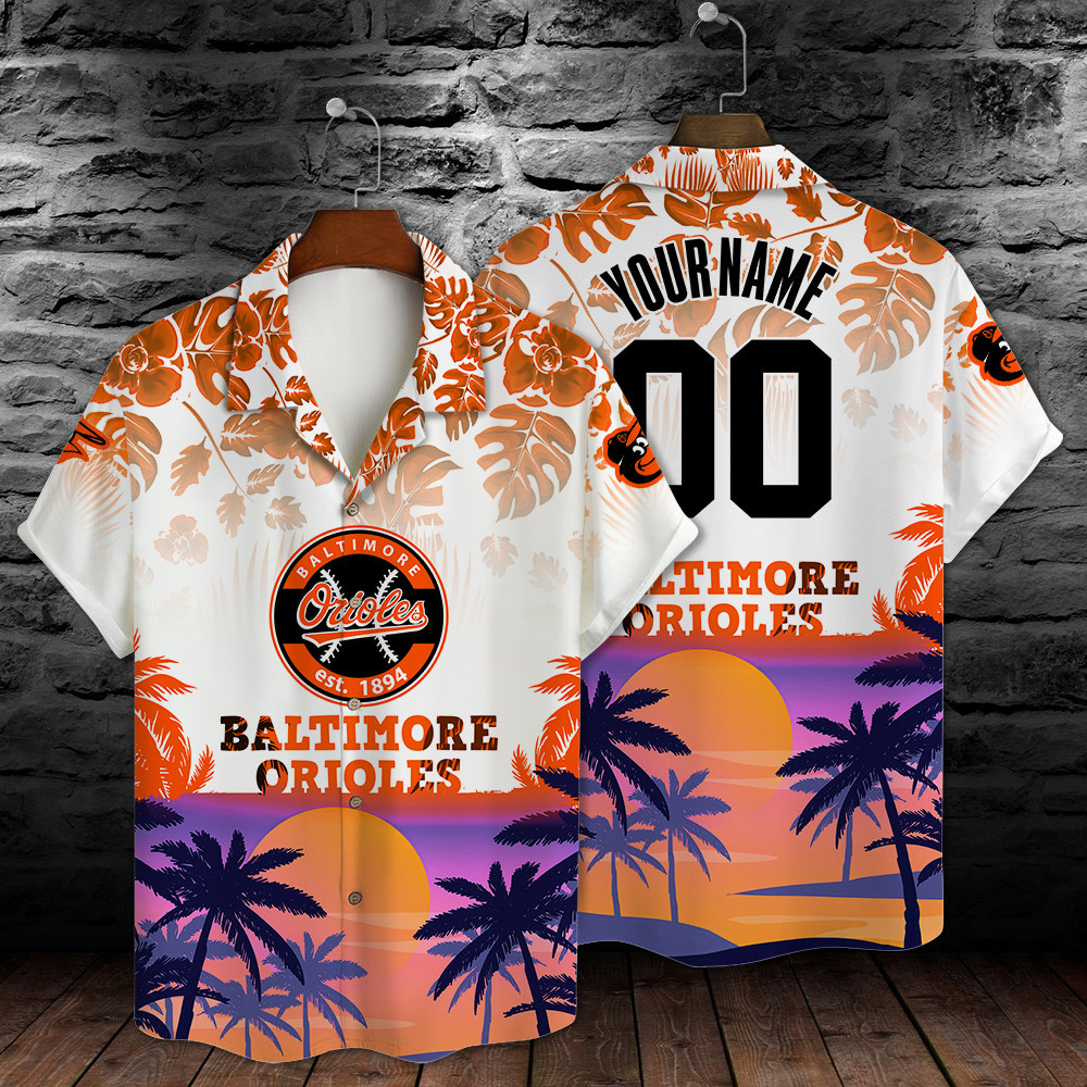 Baltimore Orioles Major League Baseball 3D Print Hawaiian Shirt SH1ML V9