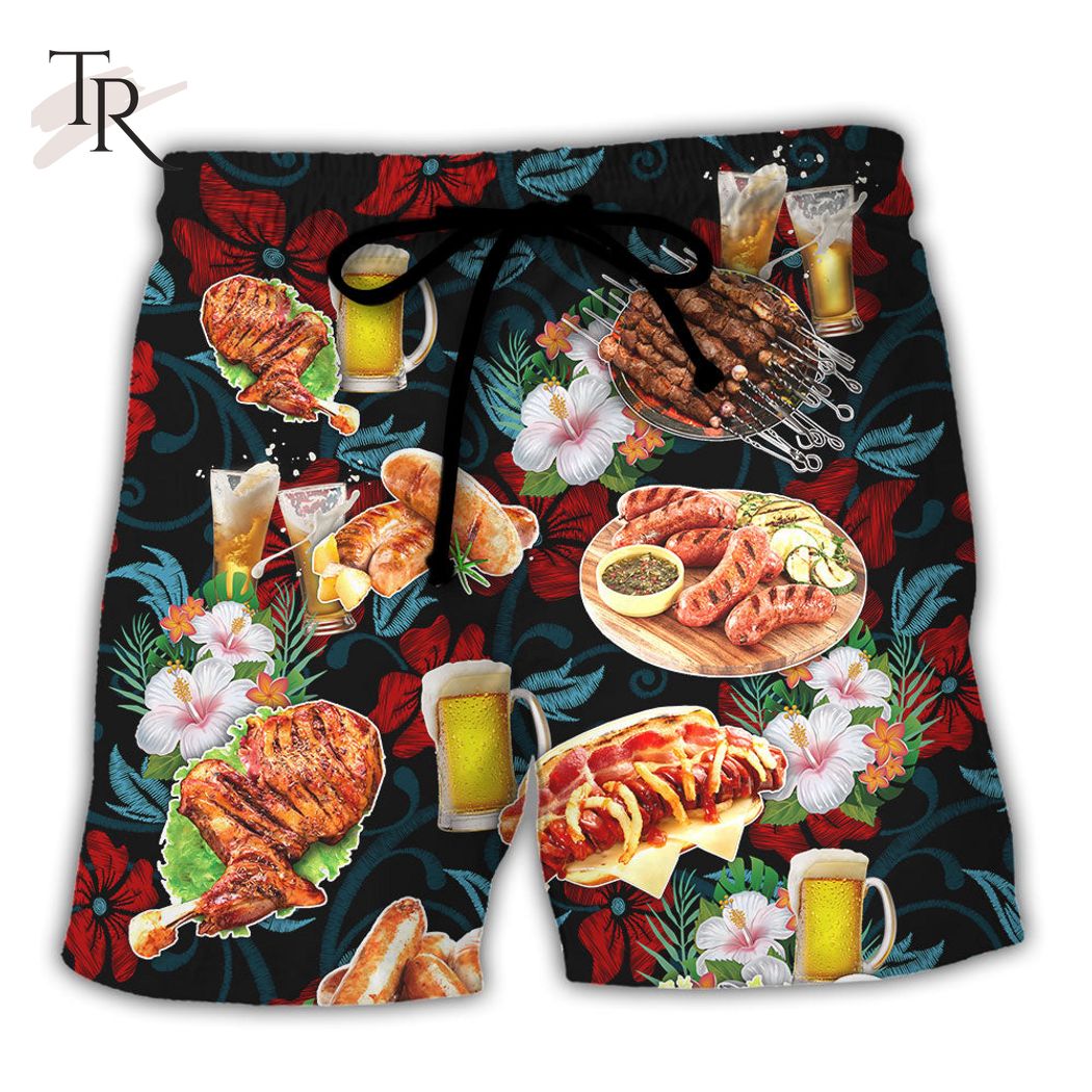 Barbecue Food I Like My Racks Big My Butt Rubbed And My Pork Pulled - Hawaiian Shirt