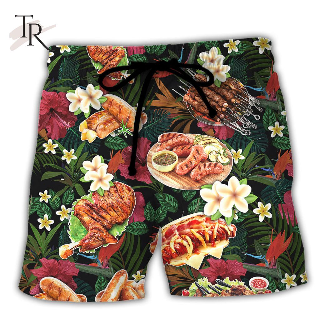 Barbecue Funny I Want A Hot Body But I Also Want BBQ - Hawaiian Shirt