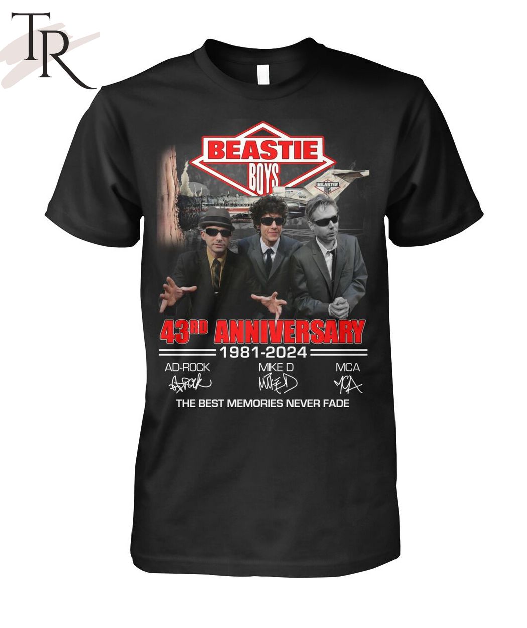 Beastie Boys 43rd Anniversary 1981 - 2024 The Best Memories Never Fade T-Shirt