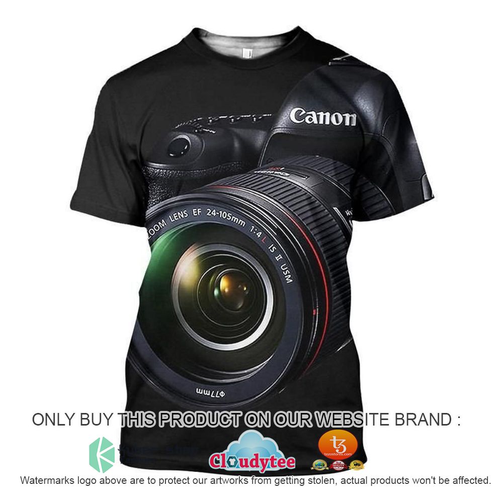 Beautiful Camera Canon Black 3D Hoodie, Shirt
