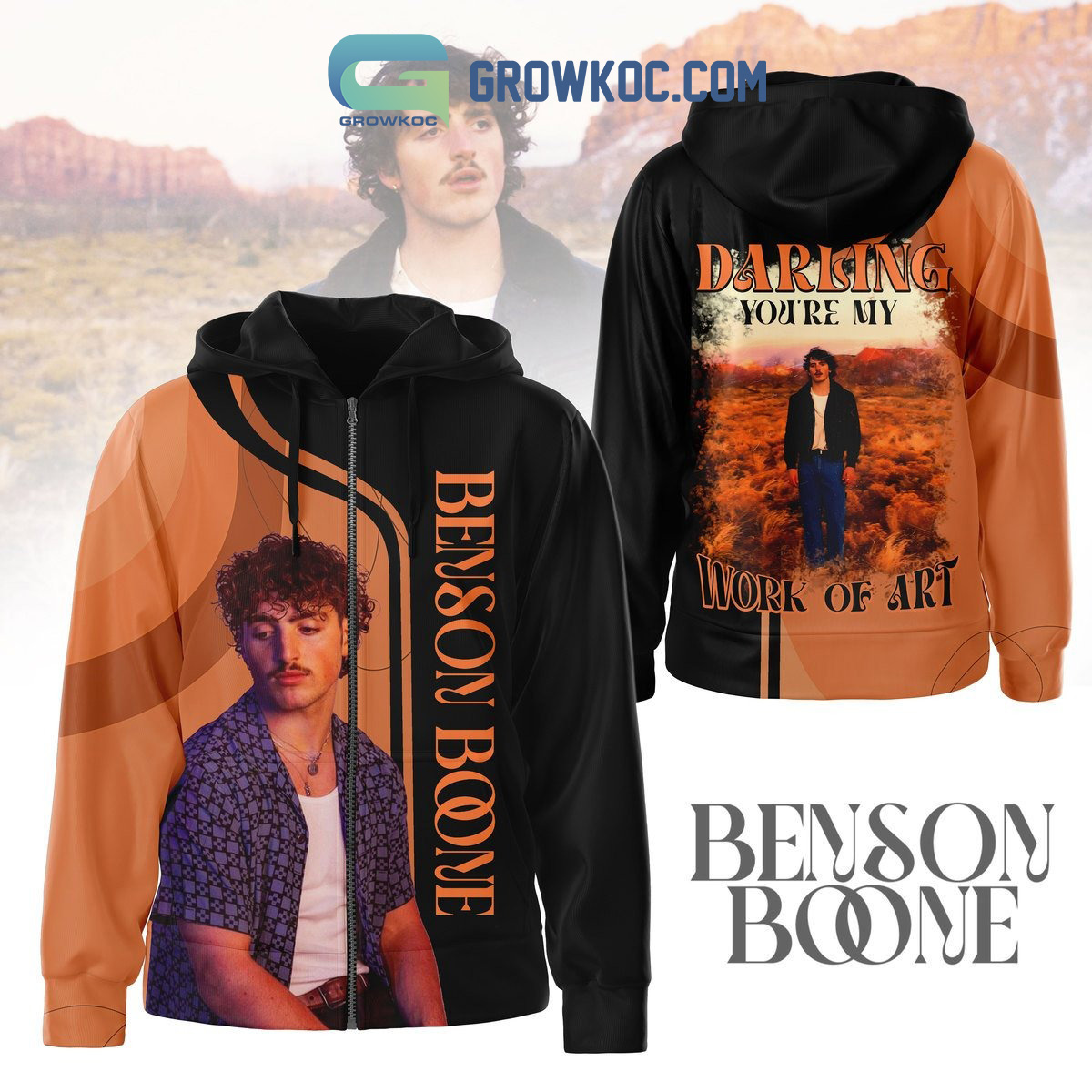 Benson Boone Darling You're My Work Of Art Fan Hoodie Shirts