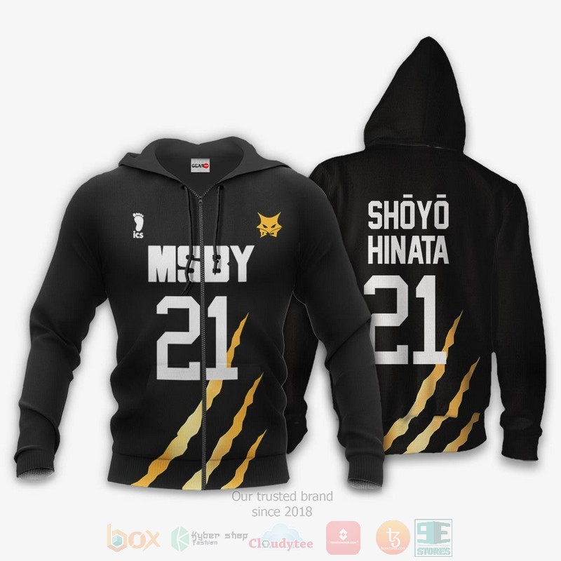 BEST Anime MSBY Shoyo Hinata Number 21 Haikyuu Unisex 3D T-Shirt, Hoodie