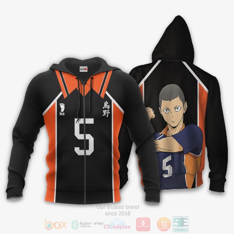 BEST Anime Ryunosuke Tanaka Karasunos Haikyuu Unisex 3D T-Shirt, Hoodie