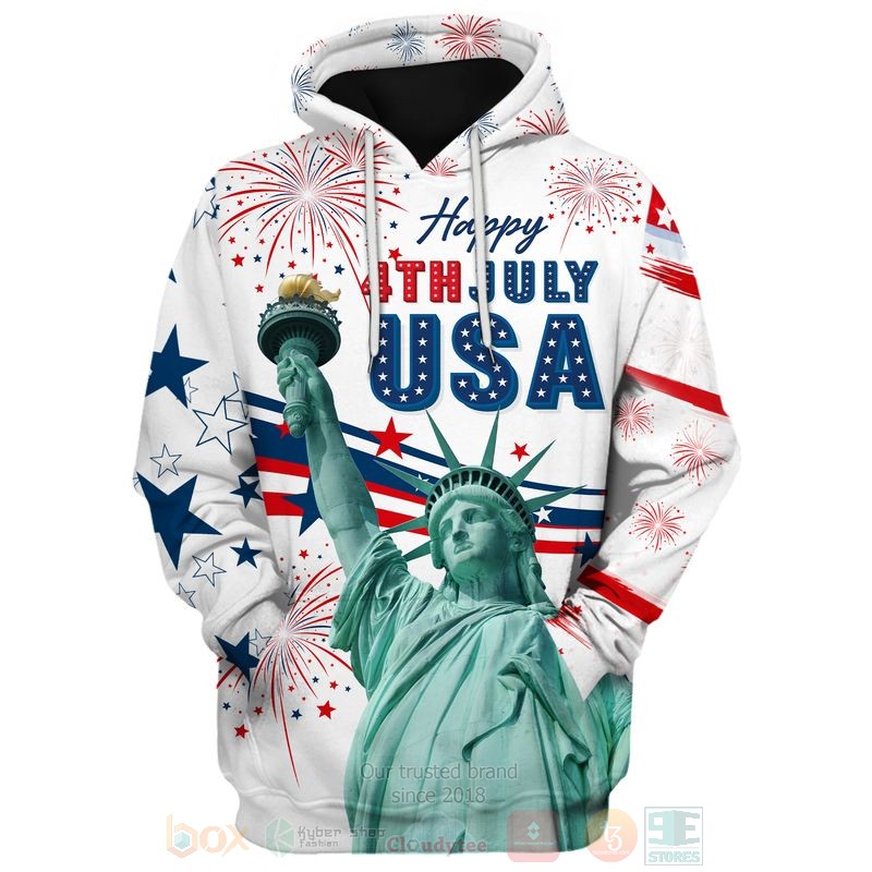 BEST Happy 4th July USA Independence Day All Over Print Shirt, Hoodie