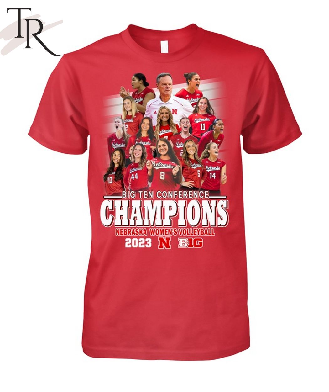 Big Ten Conference Champions Nebraska Women's Volleyball 2023 T-Shirt