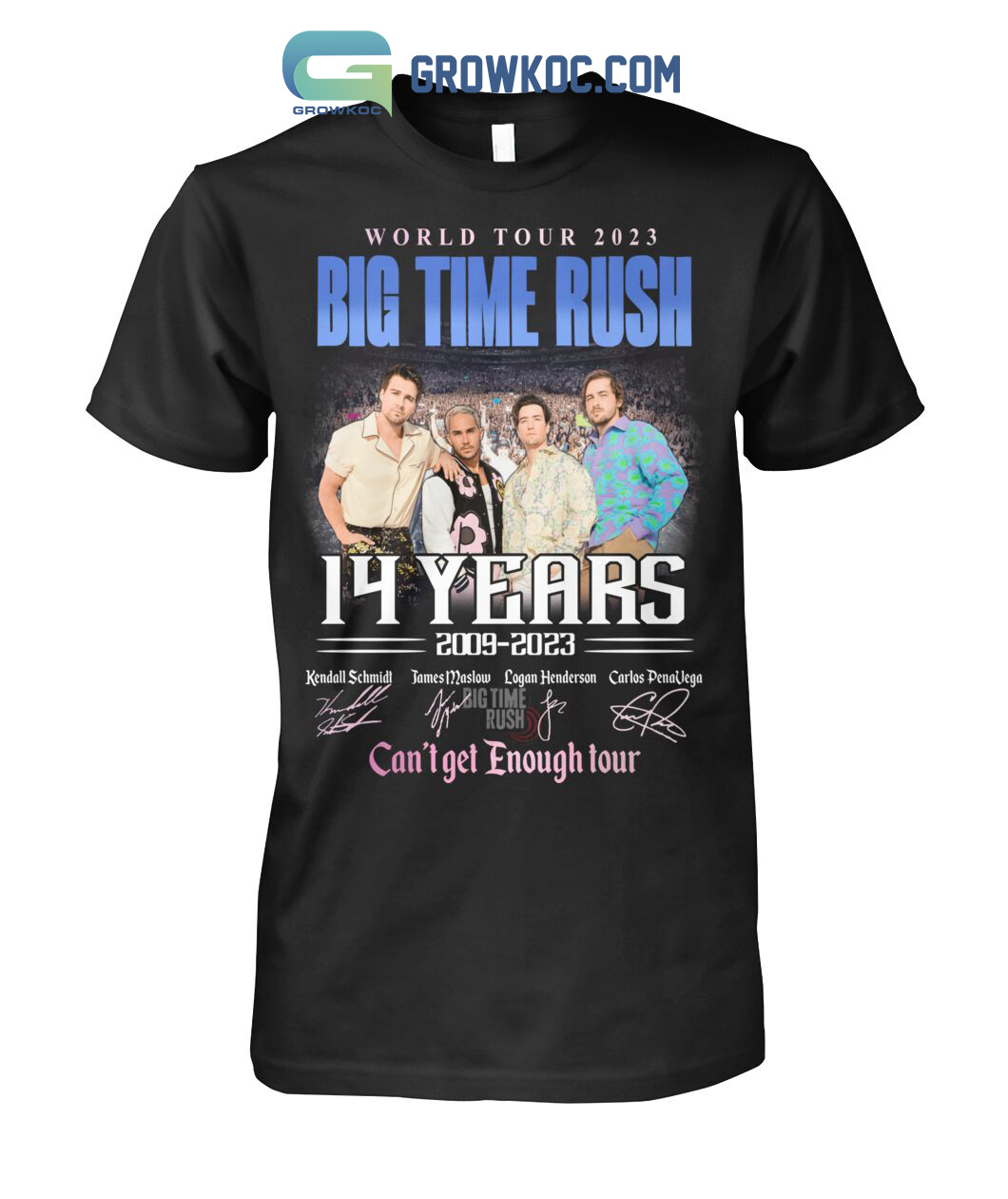 Big Time Rush World Tour 2023 14 Years 2009 2023 Memories T Shirt