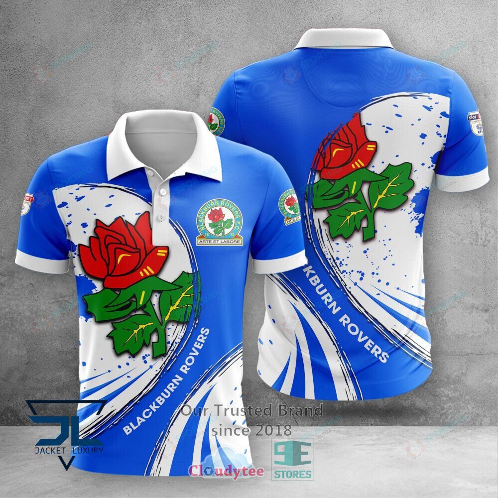 Blackburn Rovers Blue White 3D Hoodie, Shirt